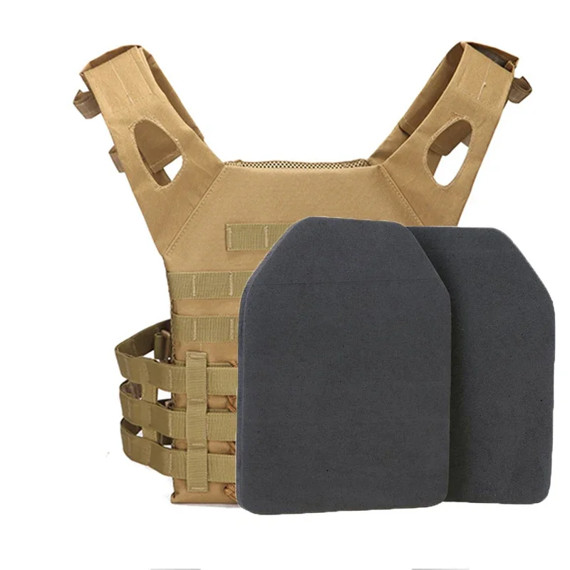 2pcs Tactical JPC Protective EVA Pads Airsoft War Game Body Carrier Vests Shock Plate Foam Hunting Vest 2cm Armor Plates