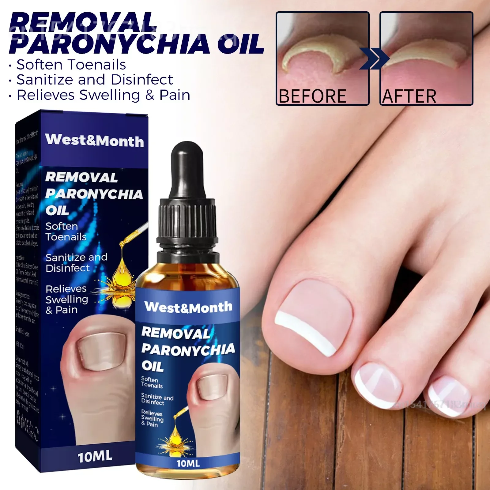 Removal Paronychia Oil Relieves Swelling Pain Putty Nail Repair Softener Trim with Ease Oil Liquid Toenail Treatment Feet  Care