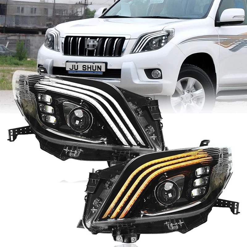 

For Toyota Land Cruiser Prado 150 Series 2010 - 2018 8000k Headlamp Assembly LC120 - New Halogen Xenon Headlamps
