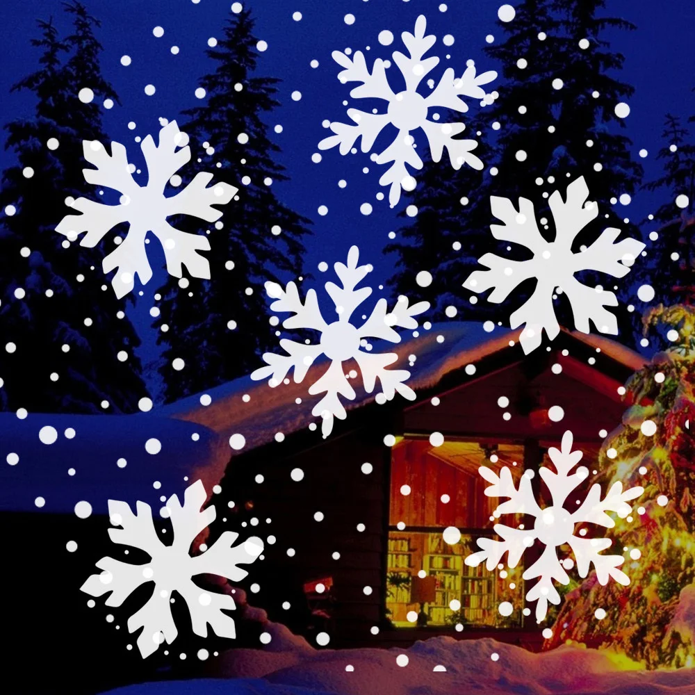 Christmas Projector Stage Light Snowflake Projection Lamp Outdoor Rotating Stage Projection Light For Bedroom New Year