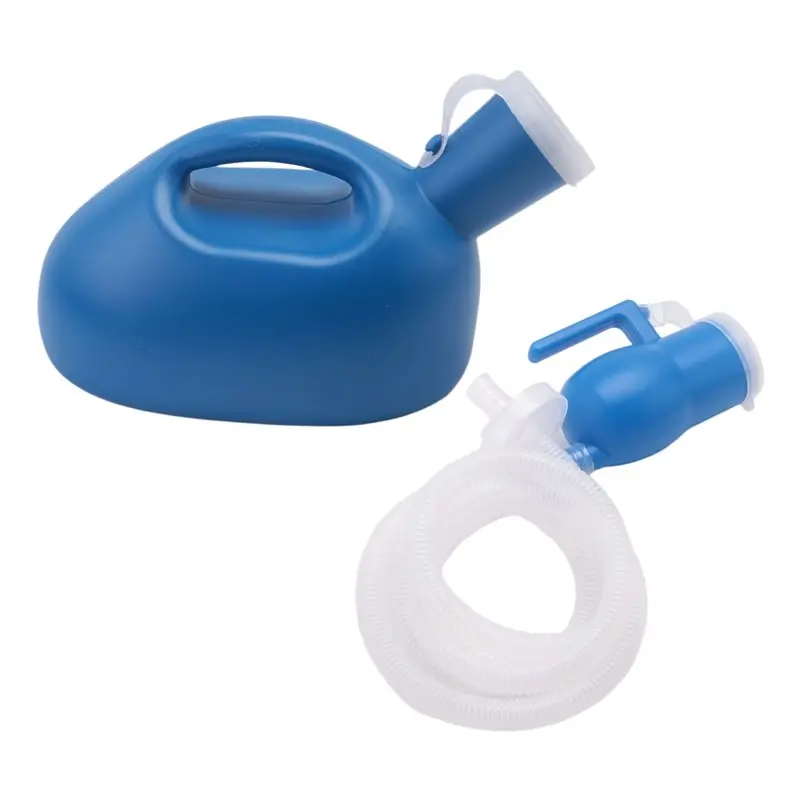 

Портативный мочеприемник для мужчин и женщин, бутылка для мочи 2000 мл, непроливаемая бутылка для мочи с длинной трубкой 63 дюйма - [A22I Sto]