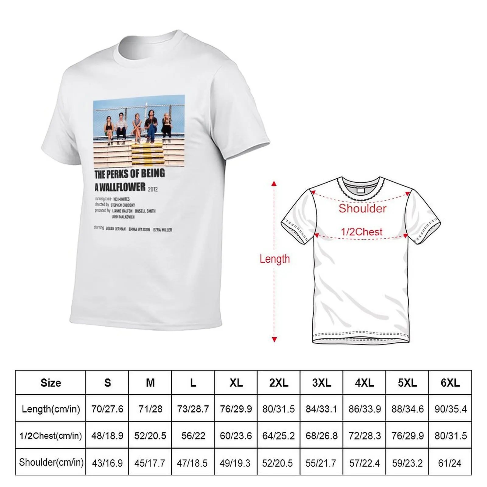 The Perks of Being a Wallflower - Alternative Poster T-Shirt cotton t shirt pack t shirts for man pack cotton T-shirt