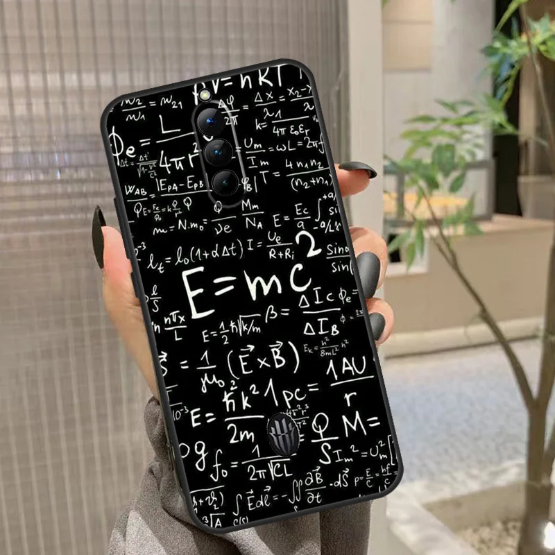 حافظة علمية مضحكة للرياضيات من E mc2 لهاتف ZTE Nubia RedMagic 10 Air 5G 6 7 6S 7S Pro RedMagic 9S 8s 10S 8 9 10 Pro Plus #5