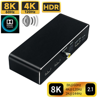 HDMI-Compatible 2.1 Audio Extractor Adapter 4K 120Hz 8K 60Hz Audio Splitter Audio Converter Receiver For PS5 Xbox S Dolby Atmos