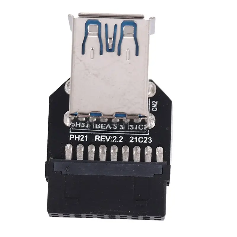 A31T USB 3.0 Motherboard Adapter 20Pin to Dual USB3.0, 19 Pin/20P Header to 2 for Ports USB A Female Connector PH21