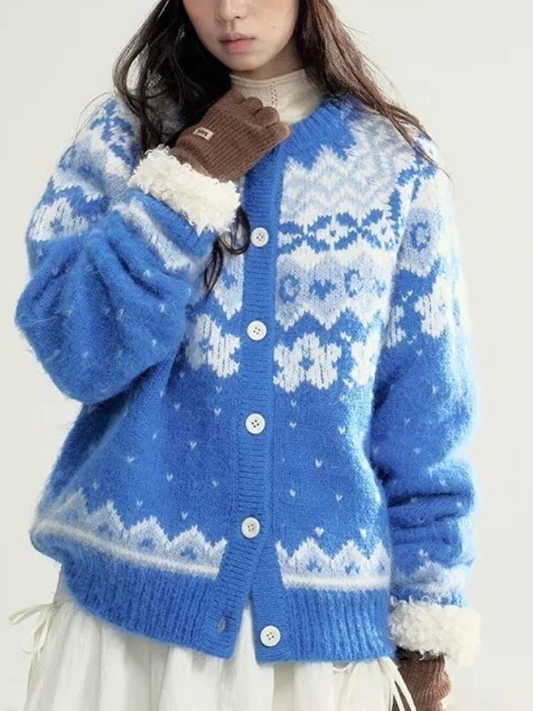 Korobov الشتاء النمط الفرنسي فيل آيلاند نمط س الرقبة واحدة الصدر سترة جاكار المرأة لاعبا #5