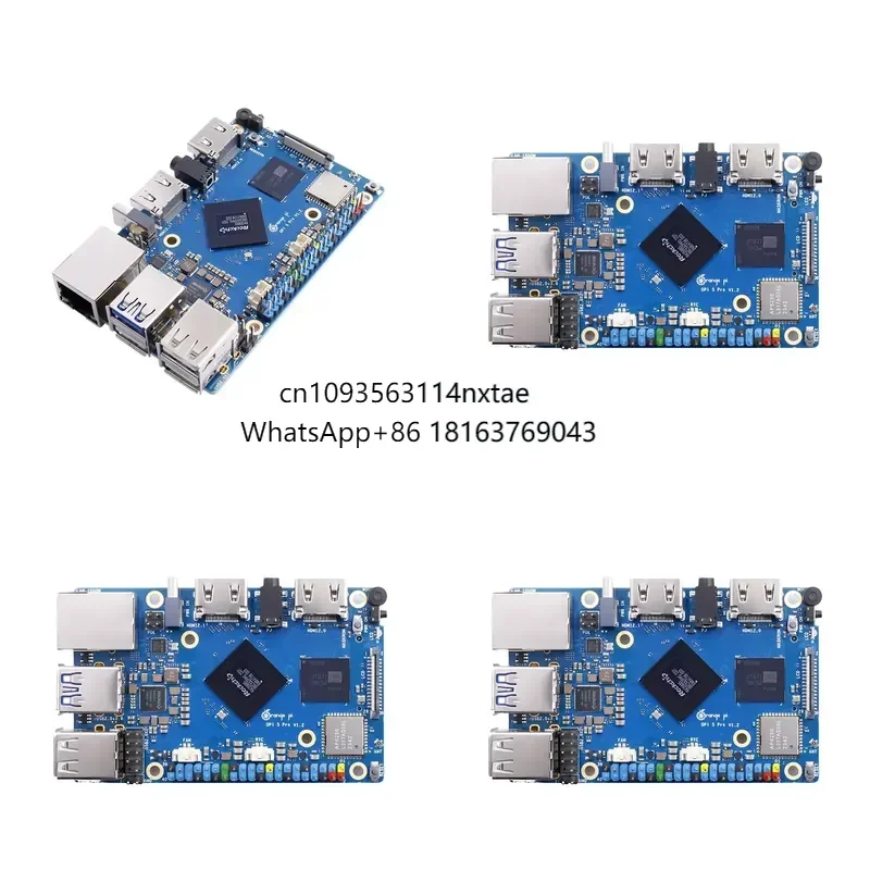 2026 : Chaud ! Orange Pi 5 Pro 8GB LPDDR5 Ordinateur monocarte Android RK3588S M2.0 Wifi5.0-BT5 Kit de développement avec prise en charge SSD