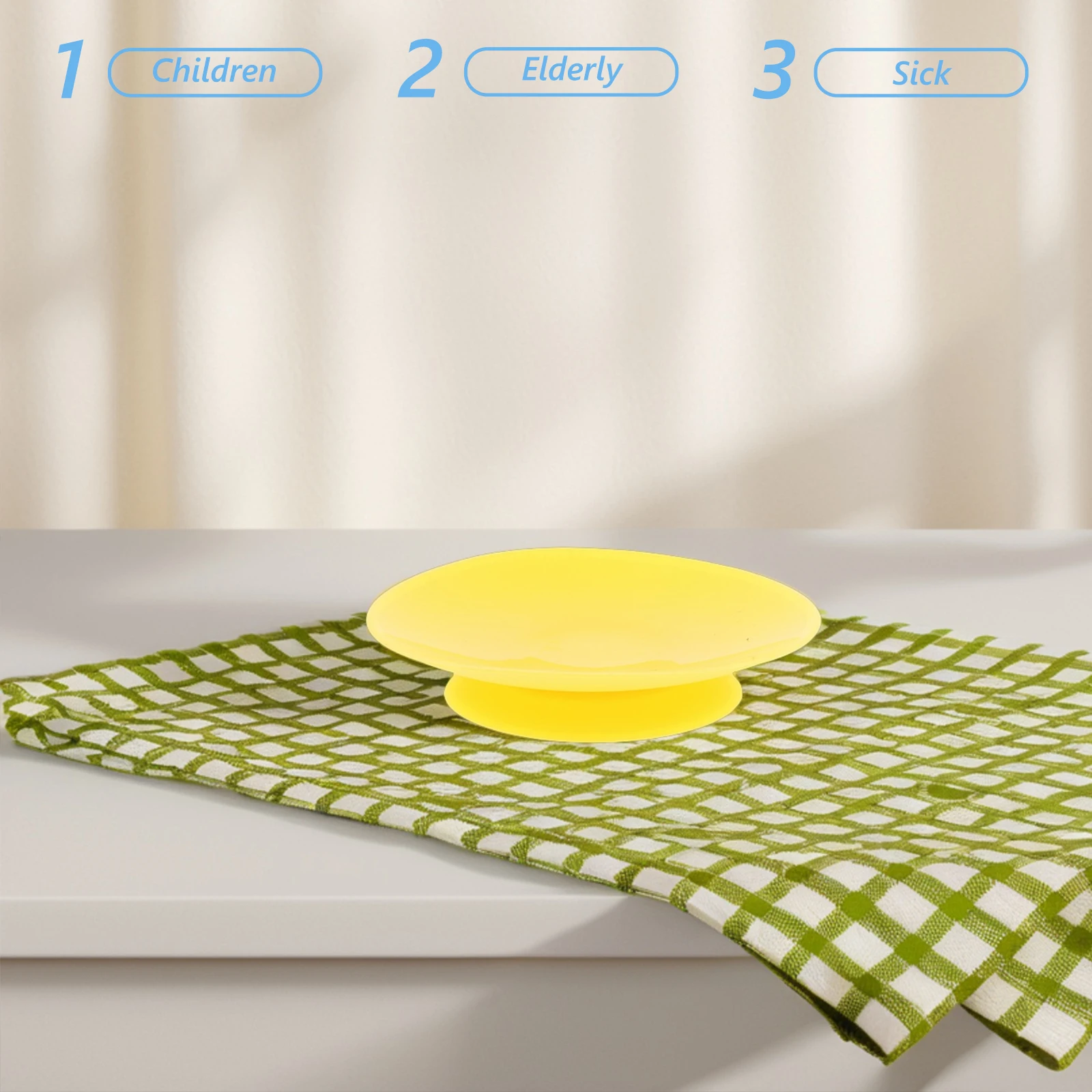 

5pcs Silicone Suction Pads Double Side Dish Bowl Tableware Fixing Grip Non-Slip Plate Pads Strong Suction Large Area Durable For