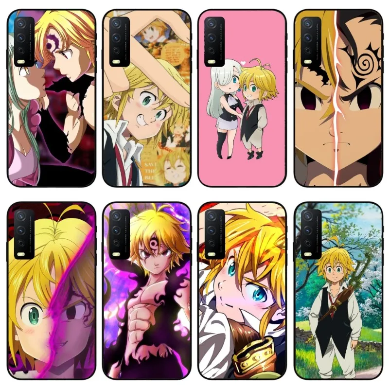 Anime Meliodas Elizabeth Phone Case for VIVO Y95 Y93 Y31 Y20 V19 V17 V15 Pro X60 NEX Black Soft Phone Cover Funda