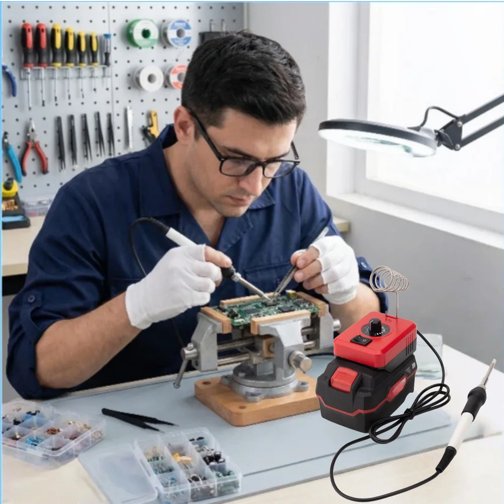 

T12 Soldering Station Portable Electric Network Iron for Lidl Parkside X20V TEAM Lithium Ion Home Repair Welding Tools