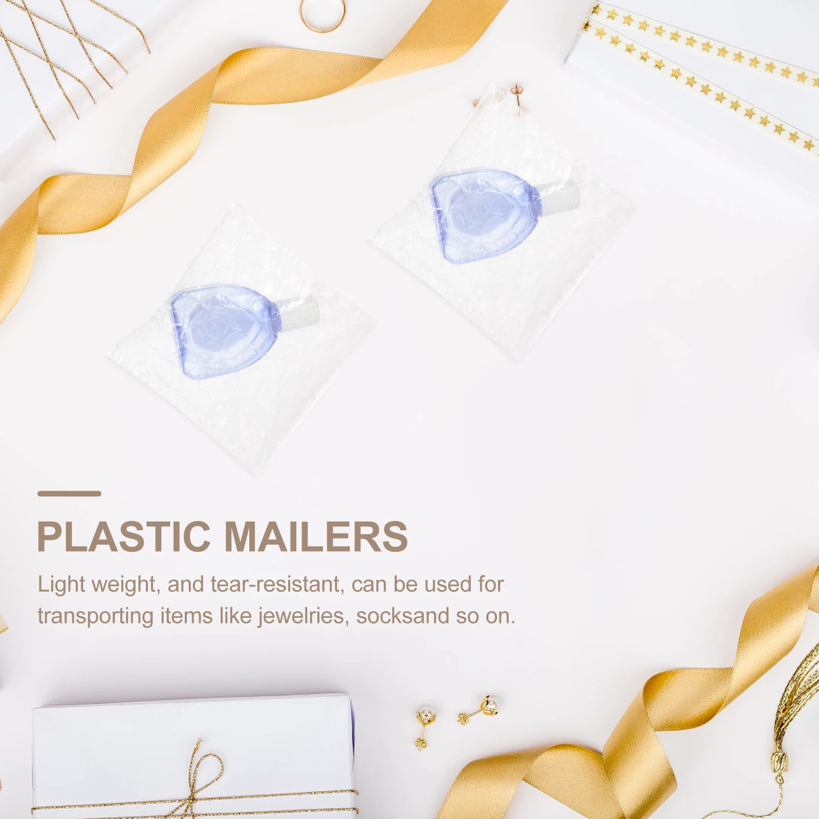 Shockproof Double Layer Transparent Plastic Pouches for Dishes Moving Packaging PE Material Bubble Sleeve Self Adhesive Sturdy