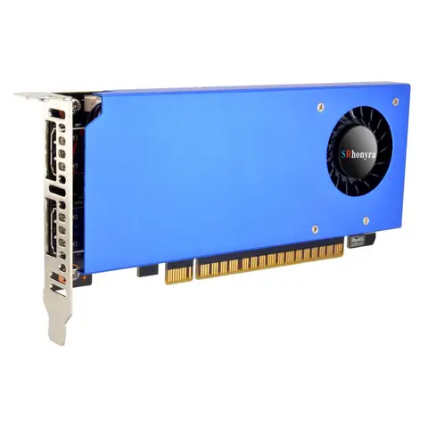 SRhonyra Geforce GTX 1650 4GB Low Profile Graphics Card GDDR5 PCIe 3.0 X16 128 Bits SFF GPU HDMI +DP Port