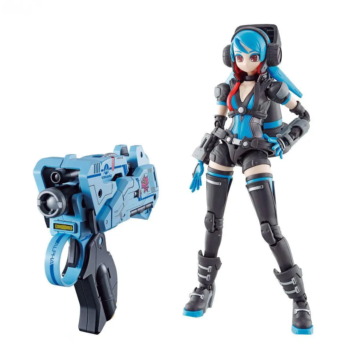 Oryginalny Bandai ATTACK Girl Gun Lady Commander ALICE SETBOX Anime Figurka Akcji Model do Składania Zabawki Kolekcjonerskie Model Ozdoby