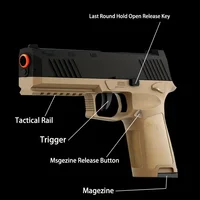 P320 Blowback Soft Bullet Gun Pistol [Upgraded Version Of The Continuous Hair] Empty Hanging, Continuous Hair For A Single Shell 4