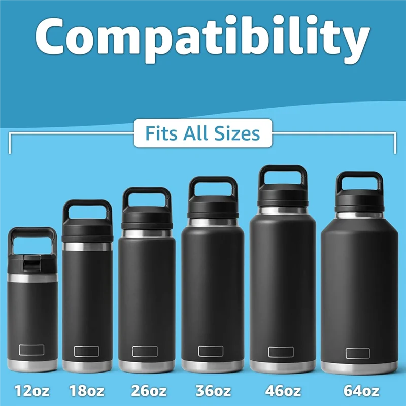 Adaptador de botella de agua A25I para botellas YETI a Cirku Rambler 12, 18, 26, 36, 46, 64Oz, accesorios para botellas YETI Rambler