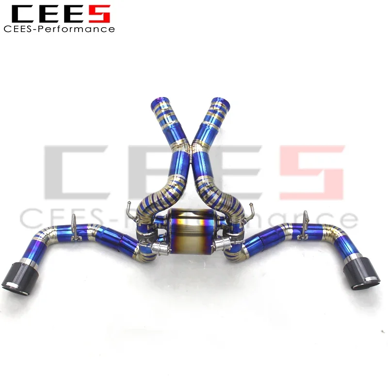 

CEES Racing Sport Car Catback Systems For Mclaren 540/540C 3.8 2015+ Titanium Valve Exhaust Pipe Muffler Auto Accessories