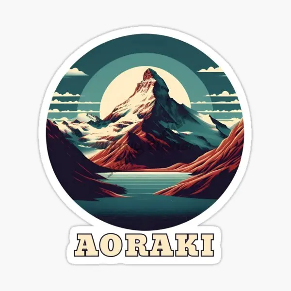 

Mount Cook Adventure New Zealand Olaki Mount Cook National Vinyl Self-adhesive Decals