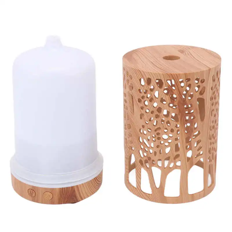 Umidificatore da 200ml diffusore di olio essenziale 8W spegnimento automatico umidificatore silenzioso a LED colorato per la casa dell'auto 100/240V