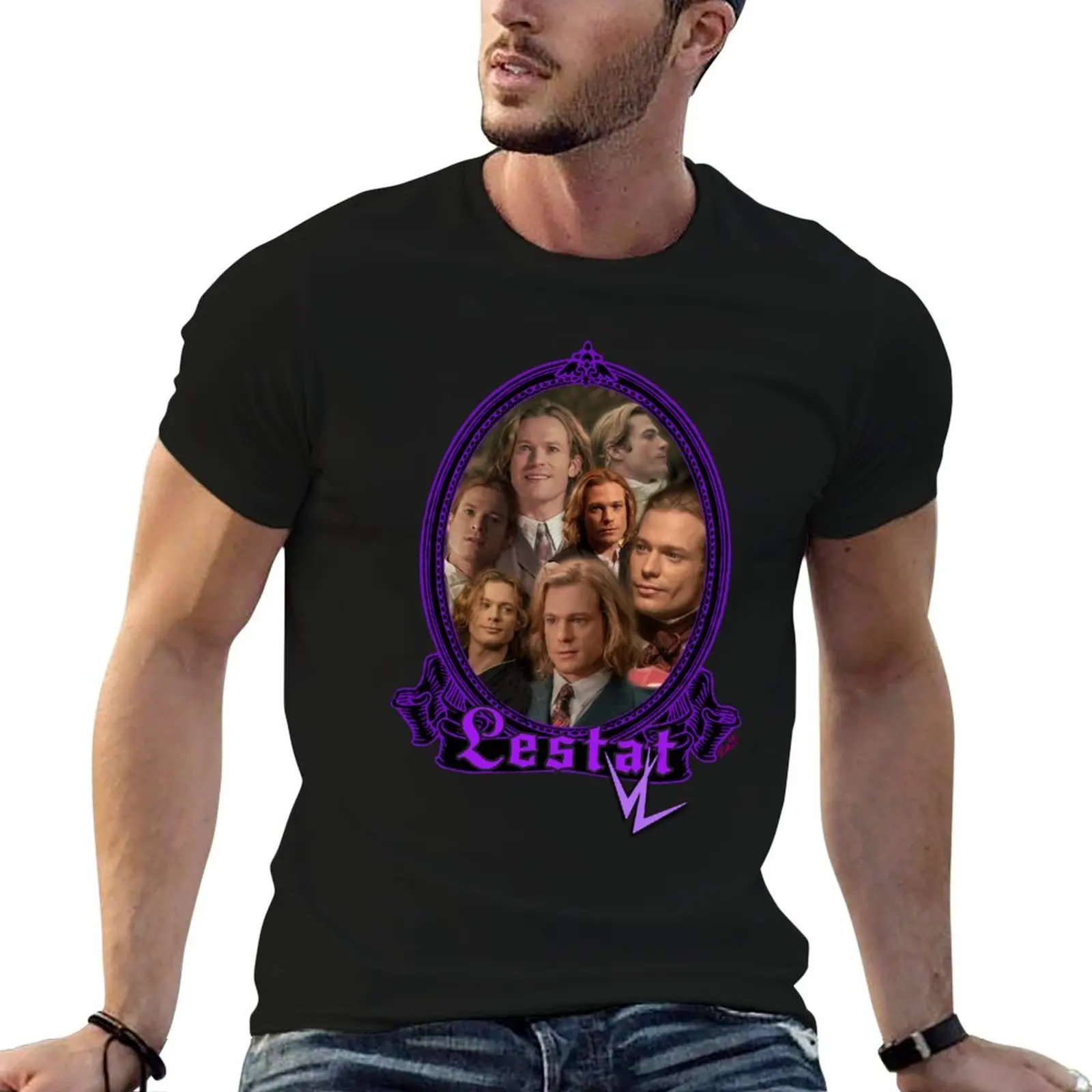 Lestat - Sam Reid - purple T-Shirt Fitness Quick Dry Short Sleeve Top