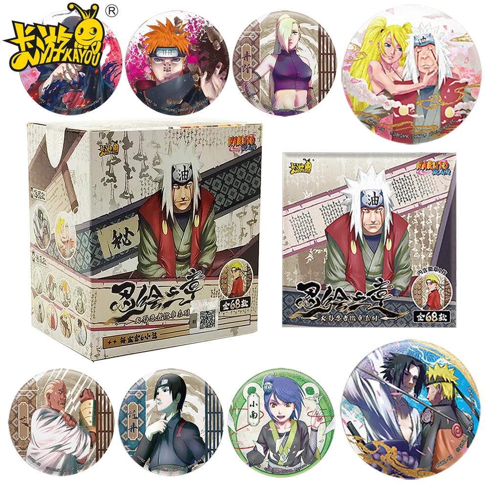 

New Kayou Original Naruto Classic Anime Peripheral Character Haruno Sakura Hyūga Hinata Round Badge Exquisite Christmas Gift Toy