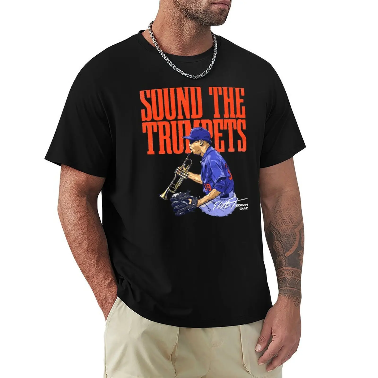 Edwin Diaz T-Shirt vintage t shirts quick-drying customs design your own summer top heavy weight t shirts for men
