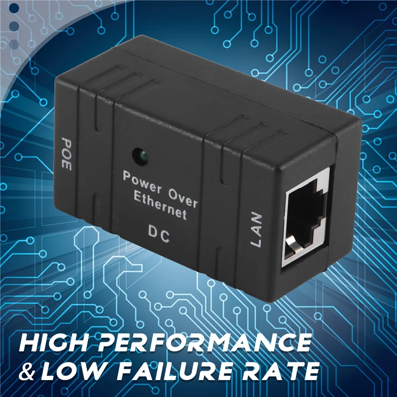 Poe الفاصل حاقن السلبي تيار مستمر الطاقة عبر إيثرنت Rj45 10/100Mbp محول تركيب على الحائط لكاميرا IP لأمن شبكة Lan-VVNB