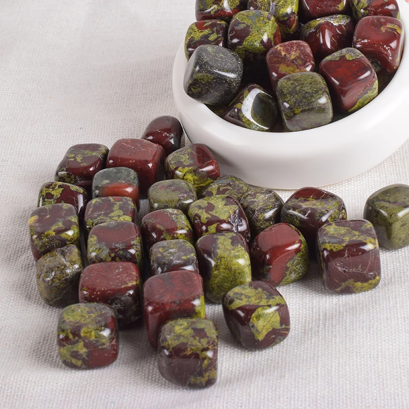 Tumbled Stones Bulk Natural Dragon Blood Stone Healing Crystals Energy Specimen Minerals Gemstones Aquarium Home Gem Decoration