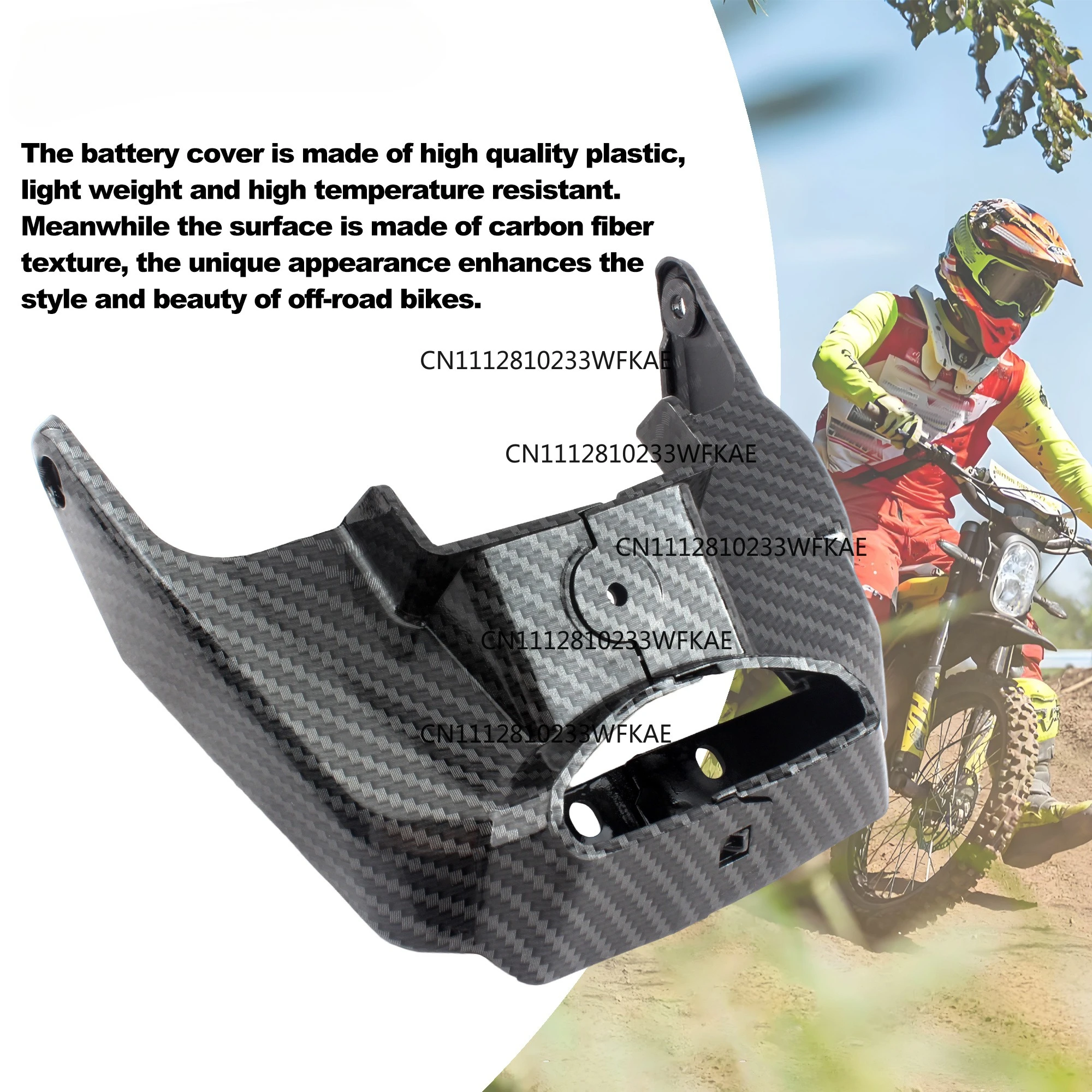 Electric Motocross Battery Side Cover Keyhole Peripheral Case for Surron, Sur Ron, Light Bee X S, Segway X260, X160