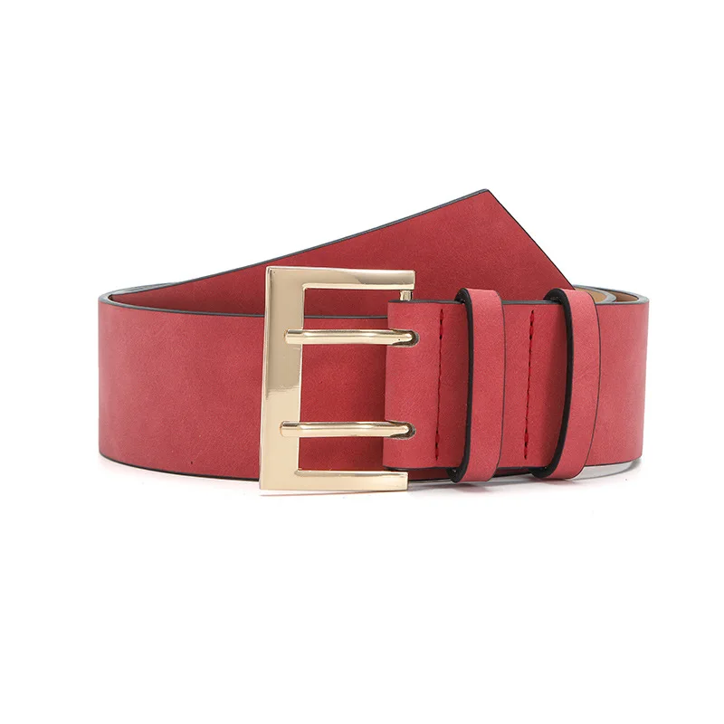 Замшевый широкий ремень Maillard Styles, роскошный дизайн, модный деловой поясной ремень, универсальные повседневные брючные платья, ремни, подарки