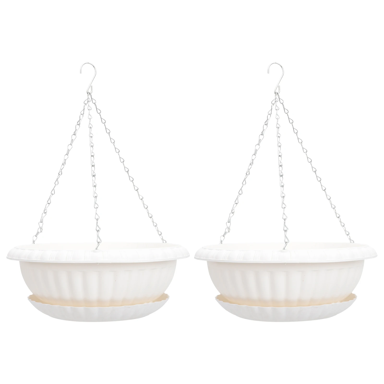 

2 set Resin Flower Pot Set Thickened Plant Containers Balcony Chlorophytum Hanging Garden Planters Greenery Display Planter