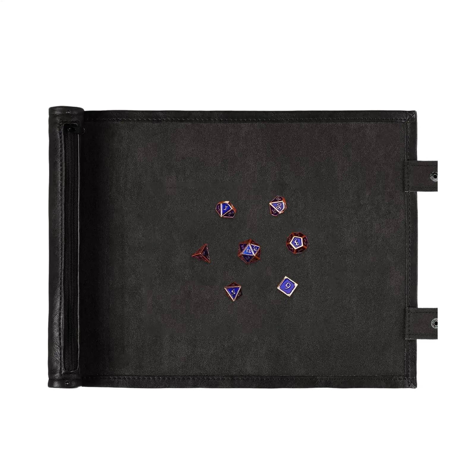 

Dice Tray For Rolling PU Leather Folding Portable Storage Rolling Game Mat Dice Organizer For Gamers Enthusiasts Board Games