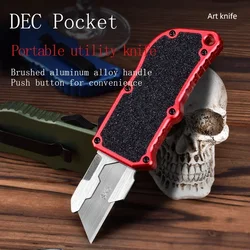 SK5 Blades OTF Utility Knifes Aeronautical Aluminium Handle EDC Frosting Pocket Knives Multitool Paper Sharp Cutter Replaceable