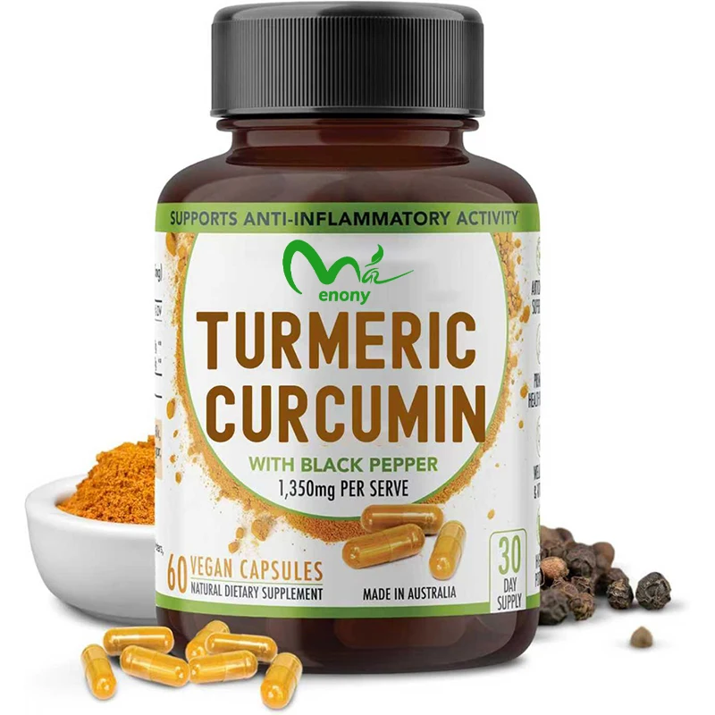 Nutritious black pepper, 1350mg standardized concentration 95% curcumin (60 capsules)