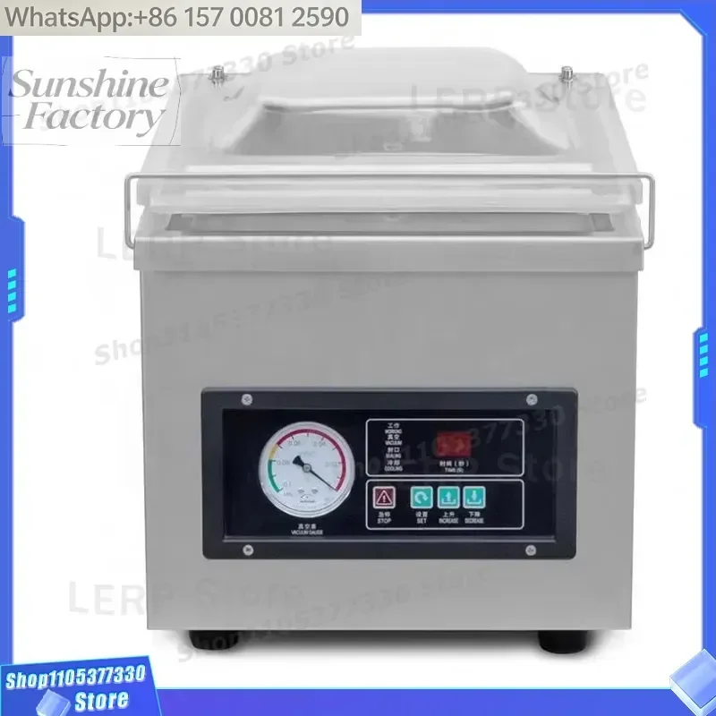 Date Printing Dz 400 Desktop Single Chamber Wet Dry Liquid Food Small Household Vacuum Sealer Packing Machine