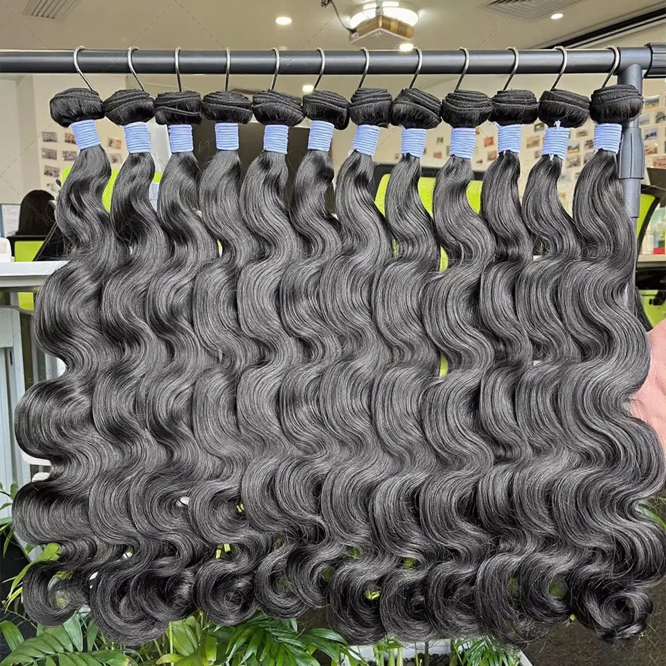 

Объемная волна, 30-дюймовые бразильские необработанные девственные необработанные человеческие волосы, натуральные волнистые 3/4 пучка, объемные плетения волос с двойным утком