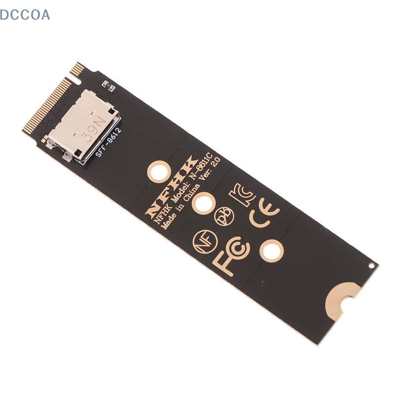 NVME U.2(SFF 8639)SSD PCI-E NGFF Riser Card Accessories NVMe M.2 NGFF SSD Interface To Oculink SFF-8611 SFF-8612 Adapter