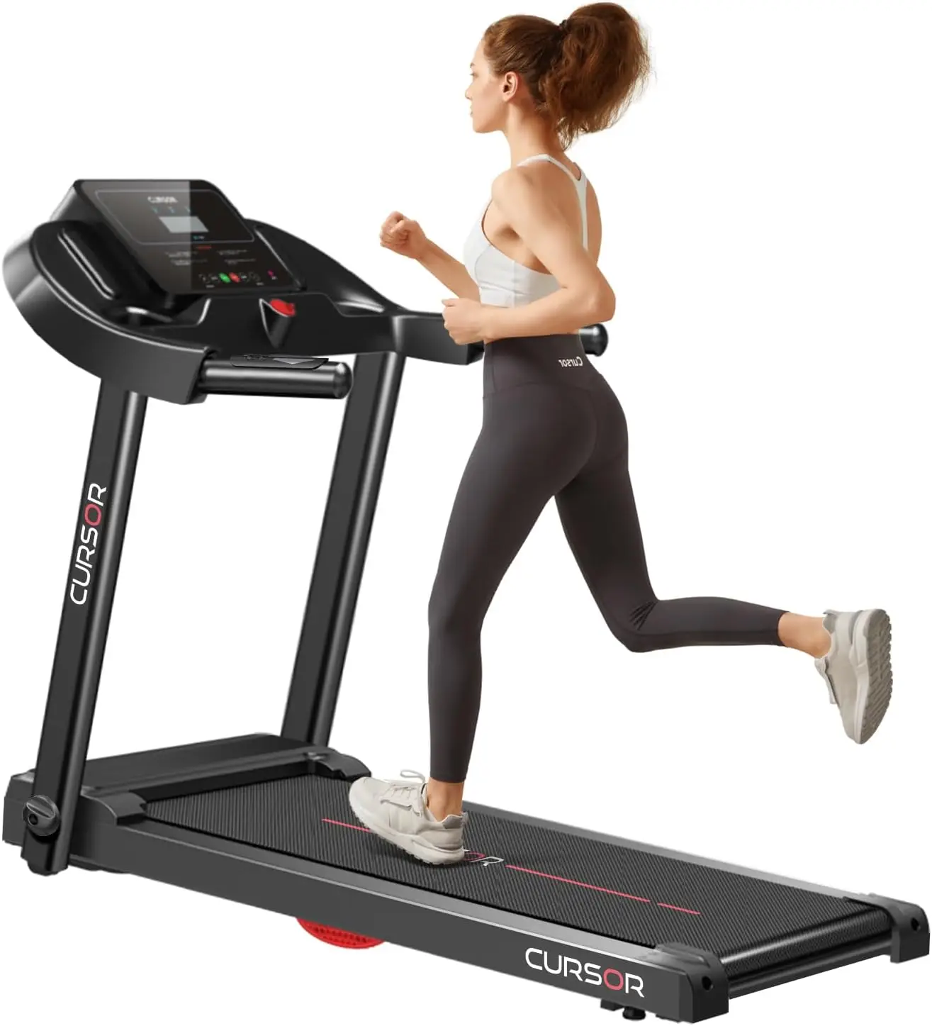 

Home Folding Treadmill with Pulse Sensor, 2.5 HP Quiet Brushless, 7.5 MPH, 265 LBS Capacity