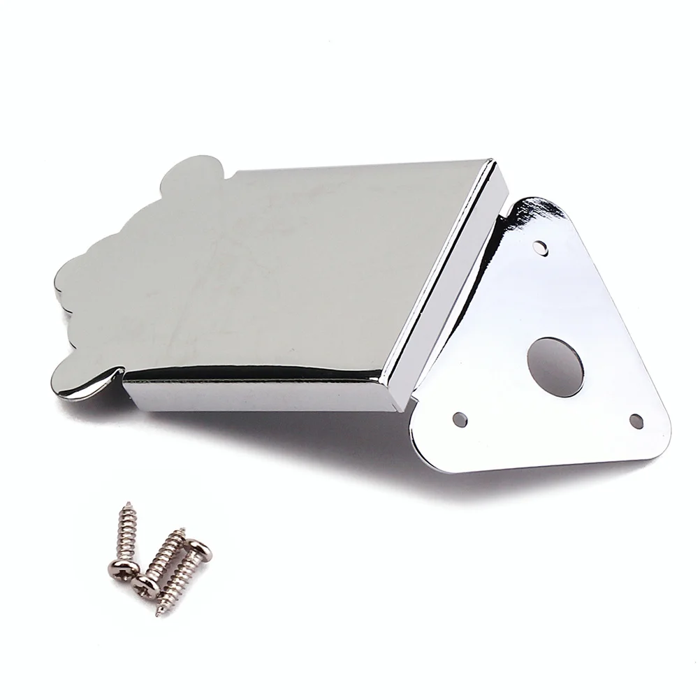 

Metal Triangle Mandolin Tailpiece Silver Guitar Parts Easy String Changes Decoration Tone Volume Sustain Upgrade Look Feel