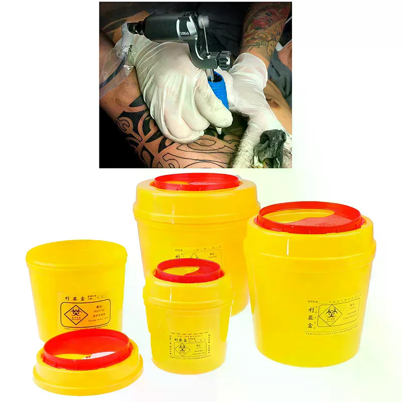 /YOV/1/2/4/6L Tattoo Needles Collect Box Sharps Container Waste Trash Can