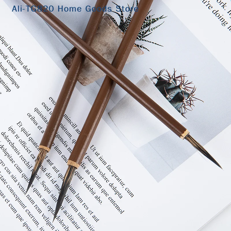 [TG820]3pcs Weasel Hair Hook Line Fine Paint Brush Calligraphy Brush Pen Art Stationary