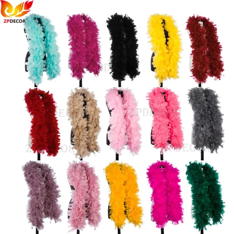 

150 Gram Turkey Feather Boas Turkey Ruff Prom Halloween Costumes Red Hat Ladies Presents