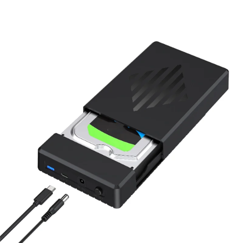سطح المكتب 3.5 بوصة USB 3.1 SATA القرص الصلب الضميمة البلاستيك حالة HD356T المحمولة HD محرك القضية