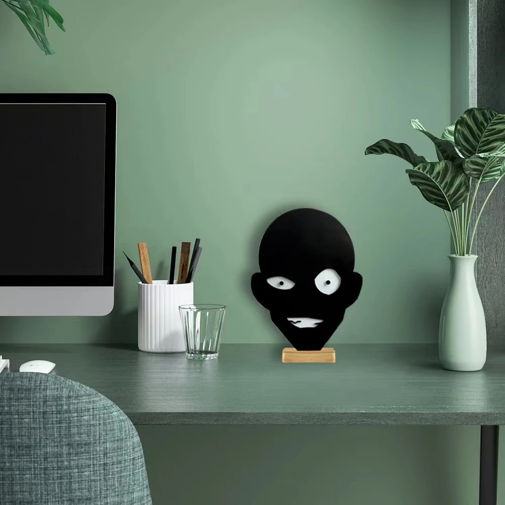 Conan Small Black Night Light Prisoners In Black Lampshade Detective Rechargeable Bedside Lamp Led Creative Table Lamp