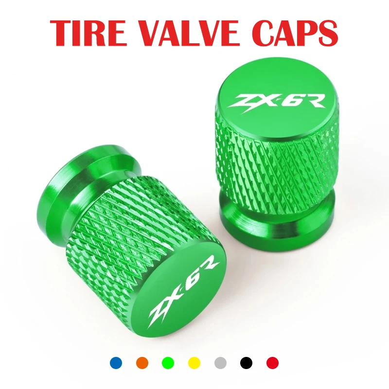 

2PCS Motorcycle Accessories CNC Wheel Tire Valve Air Port stem caps For Kawasaki ZX6R 636 ZX636 ZX-6R ZX10R NINJA ZX-10R