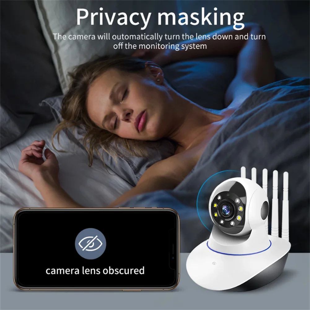 Hd 5MP Wireless IP Camera CCTV 2.4G Wifi Camcorder Security Surveillance Cam Smart Auto Tracking Baby Monitor