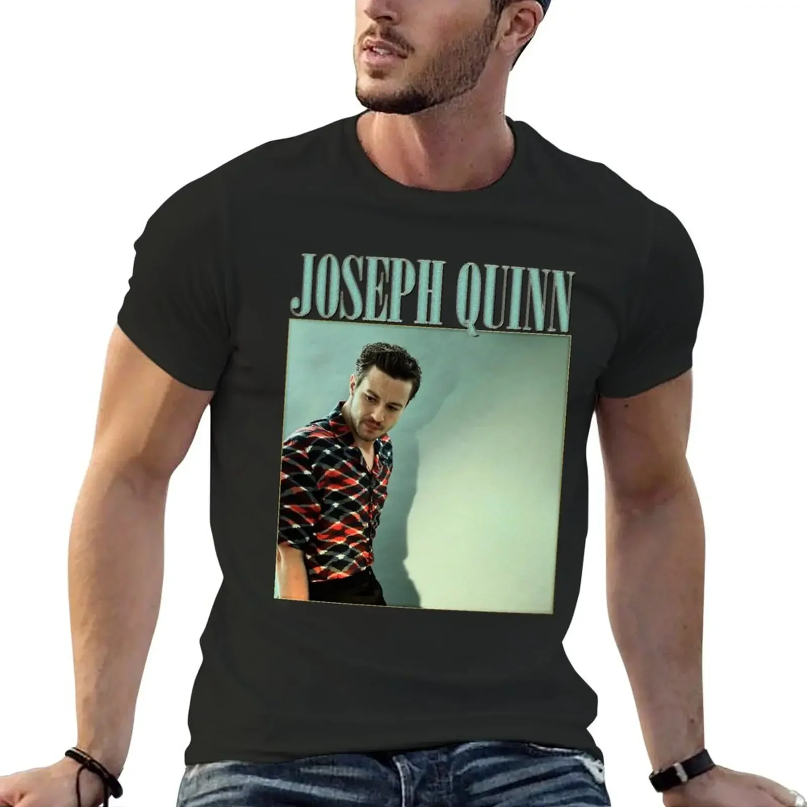 Joseph Quinn T-Shirt man clothes blacks quick drying luxury clothes men