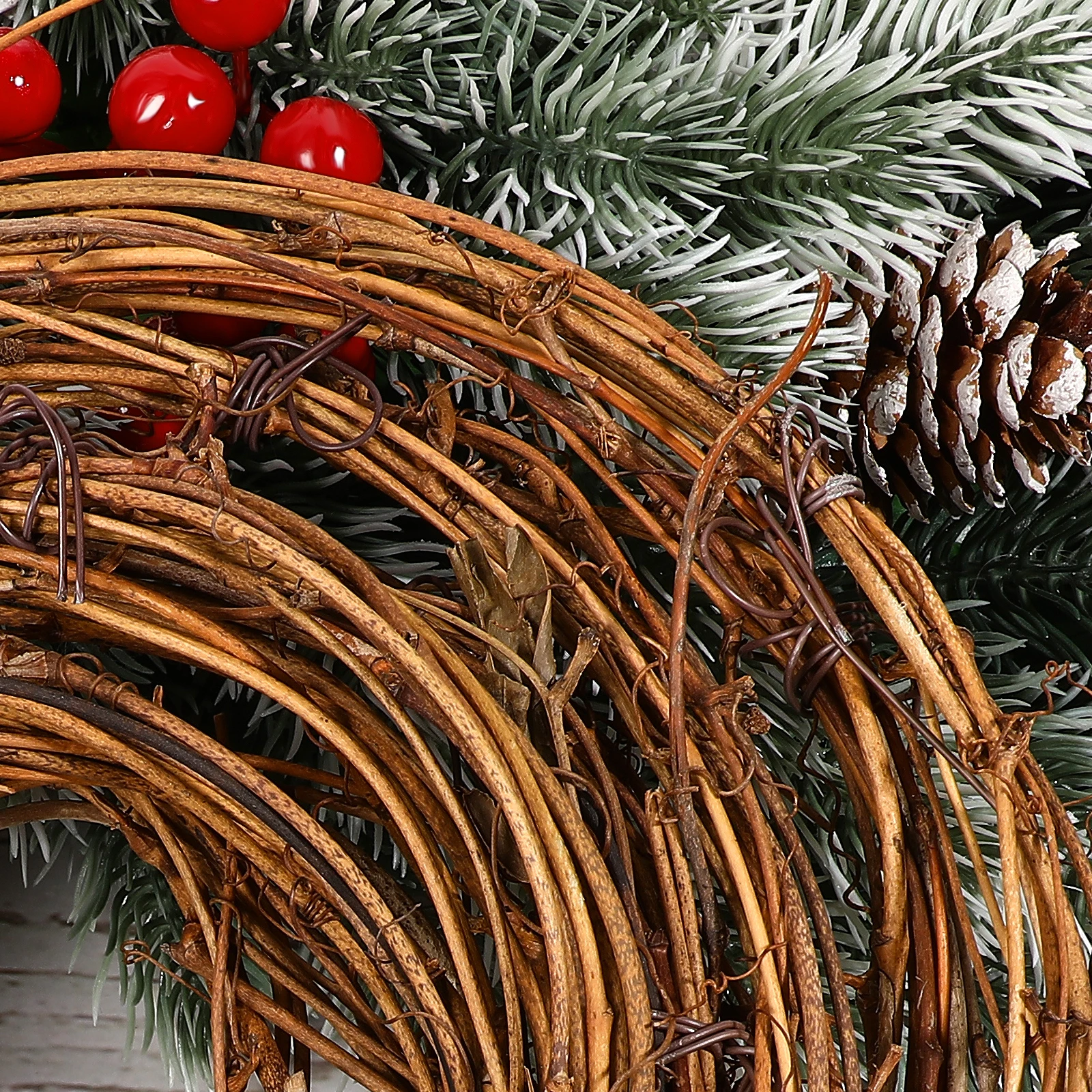 

1 Roll Natural Grapevine Twig Garland Decor Christmas Diy Craft Vines Base For Crafting Wreath Hanging Ornament