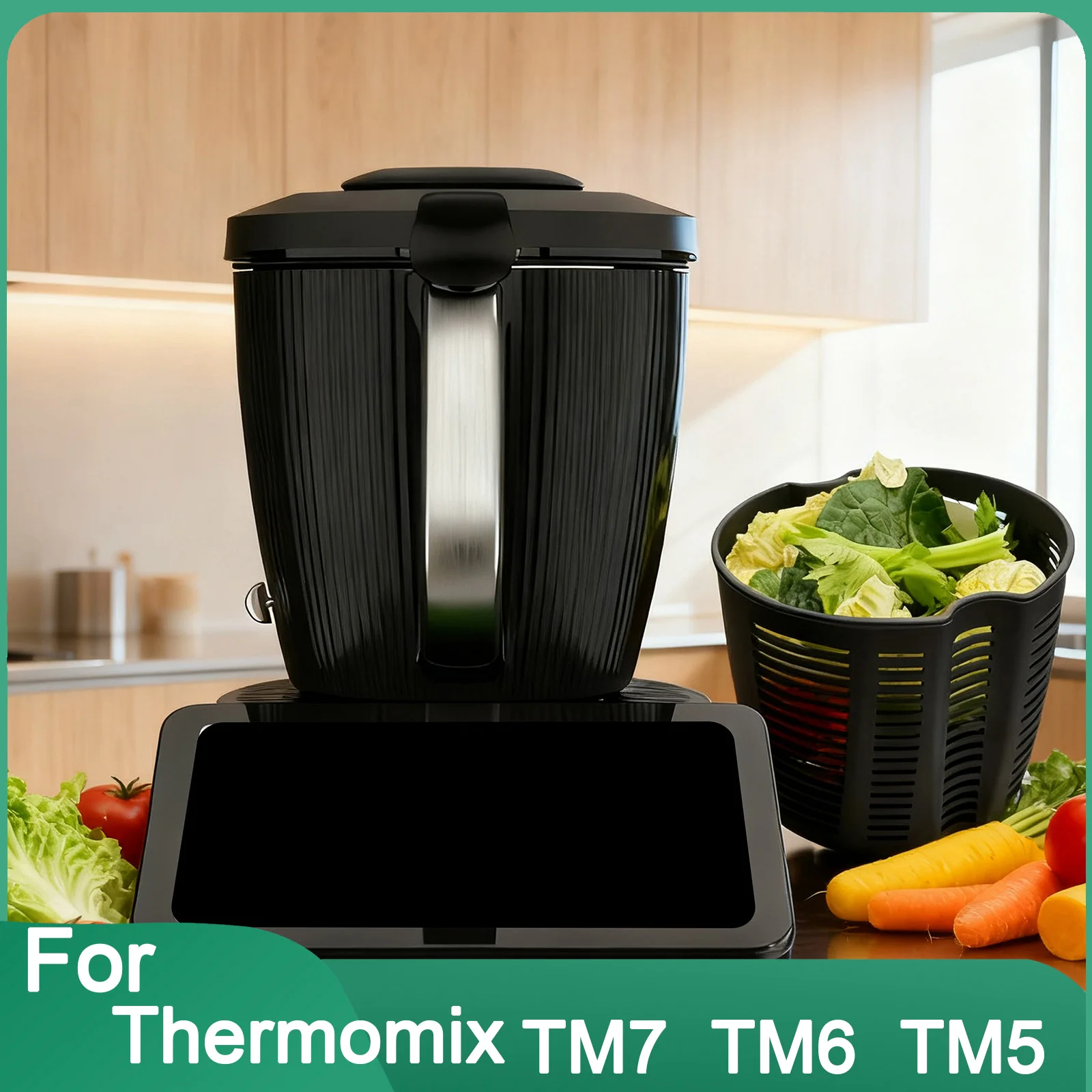Filter Basket for Thermomix TM7  Thawing Draining Rinsing Soaking & Salad Veggies Efficient Draining, Multi-Purpose Kitchen Tool