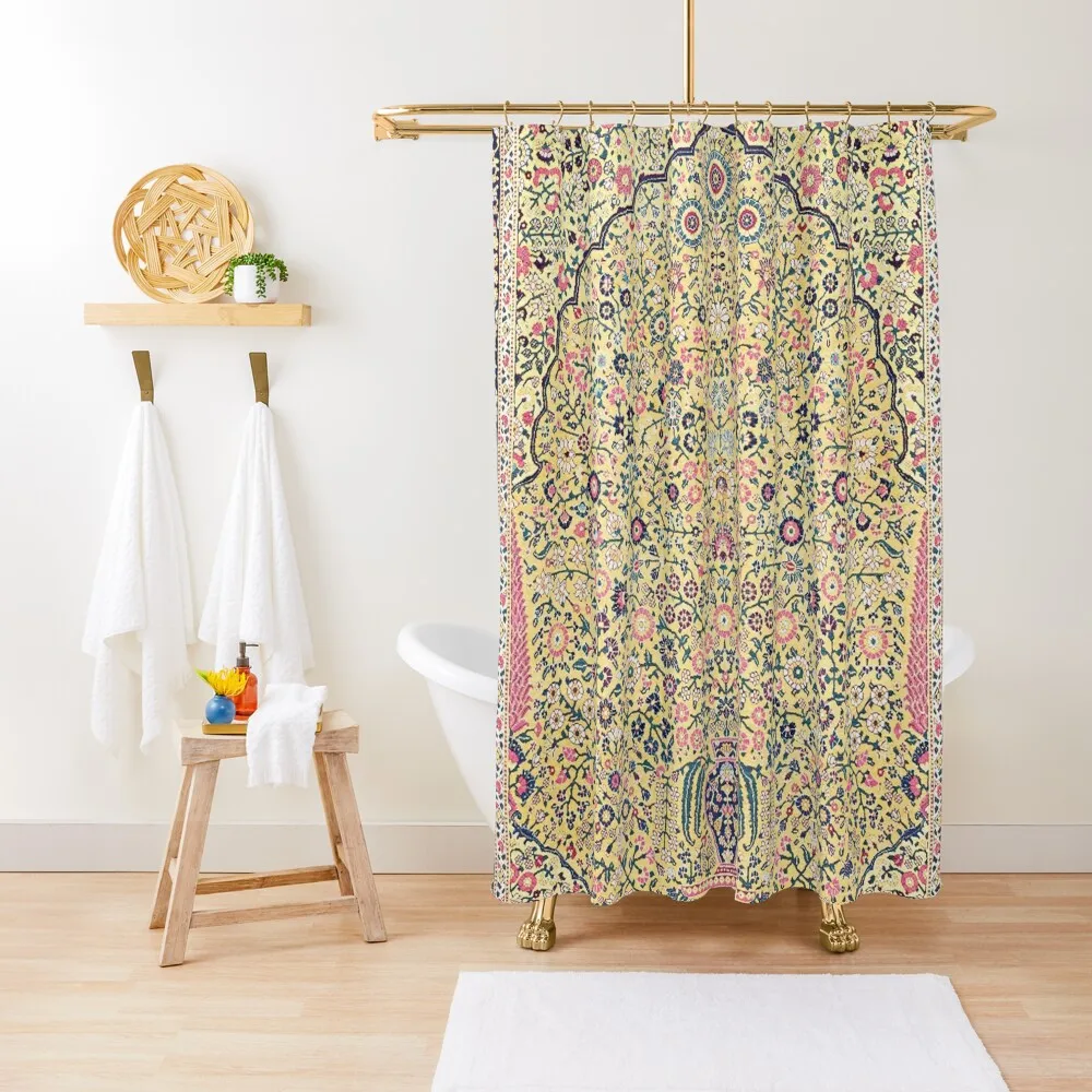 

Douglass Mughal 'Millefleurs' Rug Print Shower Curtain Bathroom Deco Anime Bathroom Anime Shower Curtain