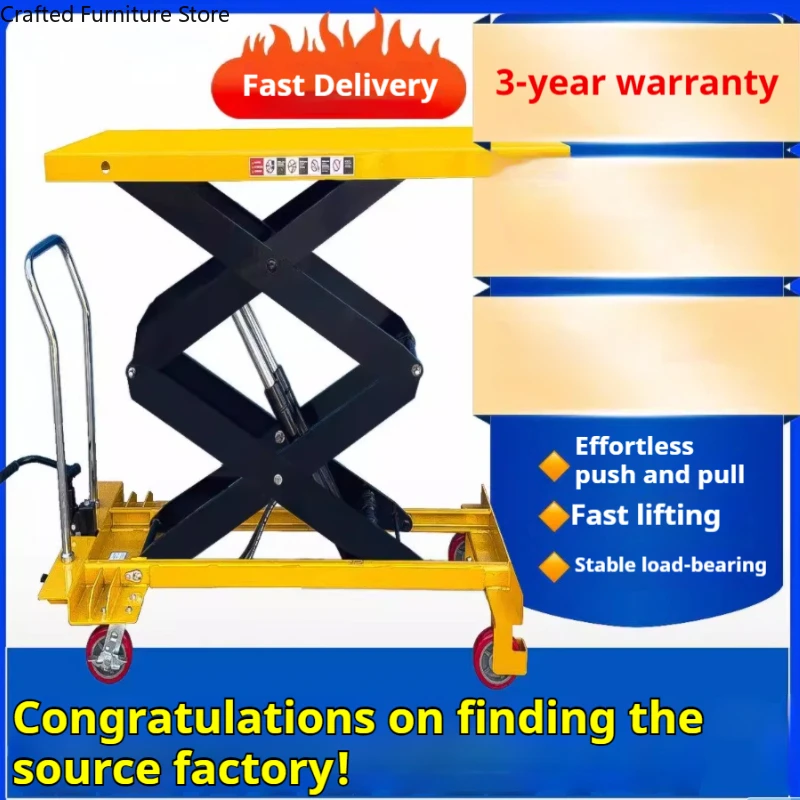 

Manual Hydraulic Lift Trolley Telescopic Mobile Unit Lift Trolley Durable Nice Commercial Furniture Hebebühnenwagen ZY40TC